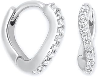 Curved Line Cartilage Hoop Earrings