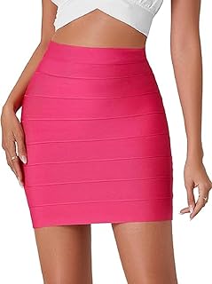Women's High Waist Zipper Mini Skirt