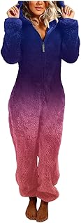 Women's Hooded Jumpsuit Pajamas