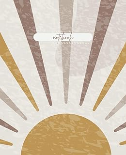 Boho Vintage Sun Composition Notebook
