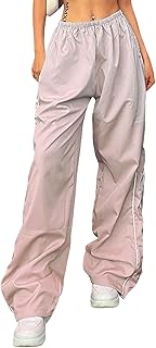 XPONNI Women's Baggy Parachute Pants