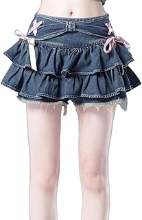 Y2K Women Blue Jean Mini Skirt & Denim Bustier Suit