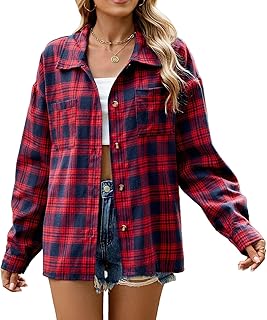 Elegant Checkered Shirt Women's Top