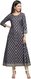 Yash Gallery Cotton Gold Print Anarkali Kurta