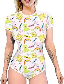 IBAKOM Women Short Sleeve Romper Pajama One Piece