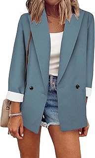 YMING Womens Slim Blazer Office Cardigan