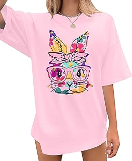 Women's Easter Bunny Oversized Tee