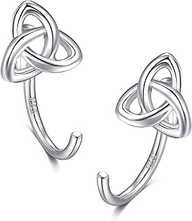 925 Sterling Silver Animal Ear Huggie Hoops