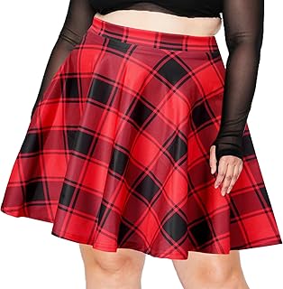 Plaid Plus Size Skirt