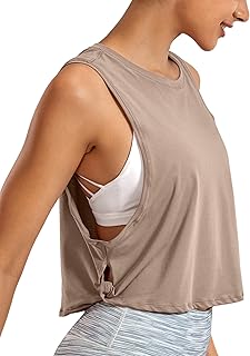 CRZ YOGA Women's Pima Cotton Workout Tank